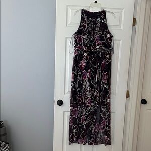 R&M Richards Purple Floral Dress